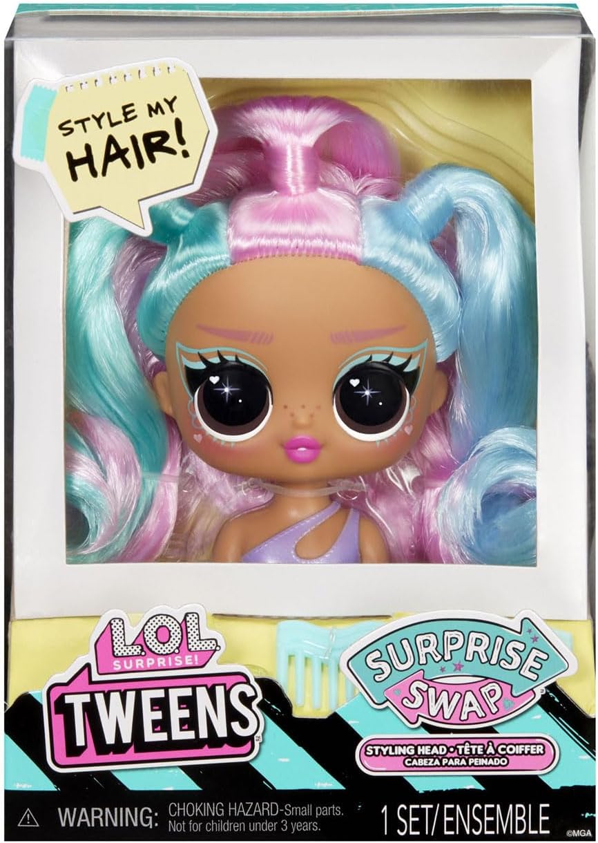 L.O.L. Surprise! Tweens Surprise Swap Serie - Styling-Köpfe mit tollen Haar-Accessoires und wunderschönem Haar - ideal für Kinder ab 4 Jahren Mehrfarbig