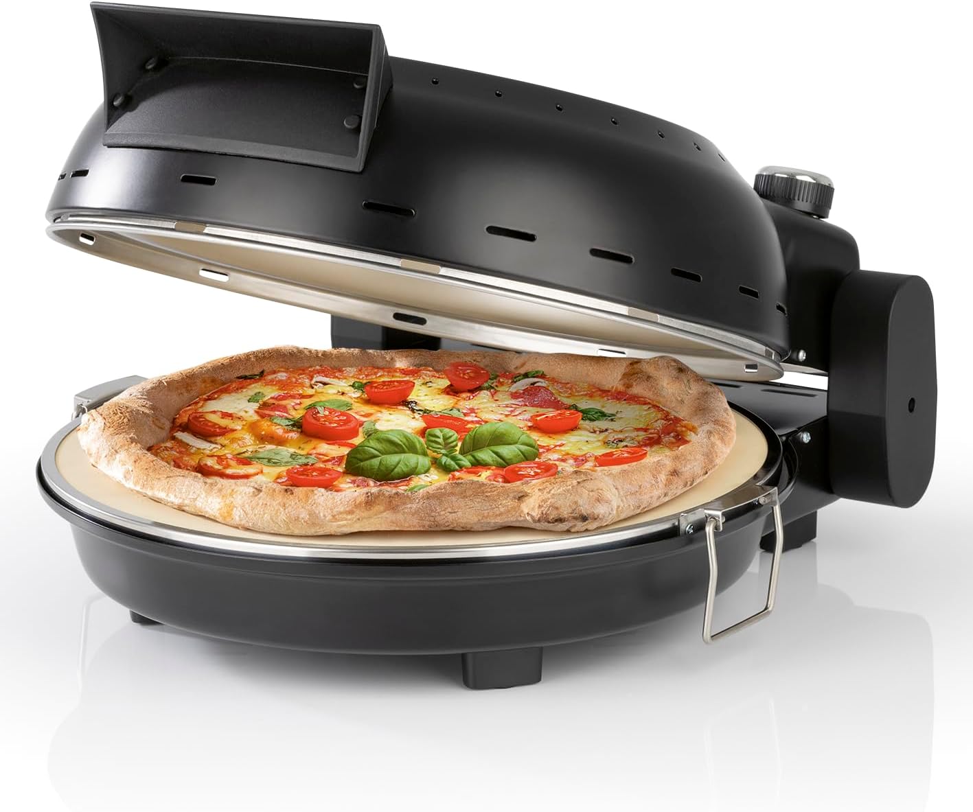 Rachs KOCHWERK Pizzaofen 28cm Pizza Stein Pizzamaker für Flammkuchen Quiche Naanbrot & Wraps