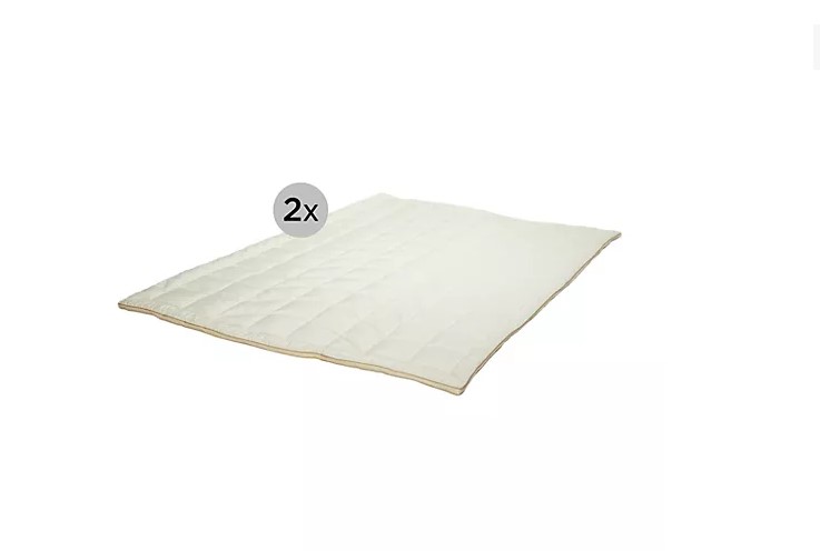GOLDWOLKE 2 Winterdecken extra warm Mikrofaser Bettdecke Zudecke Decke 155x220 cm