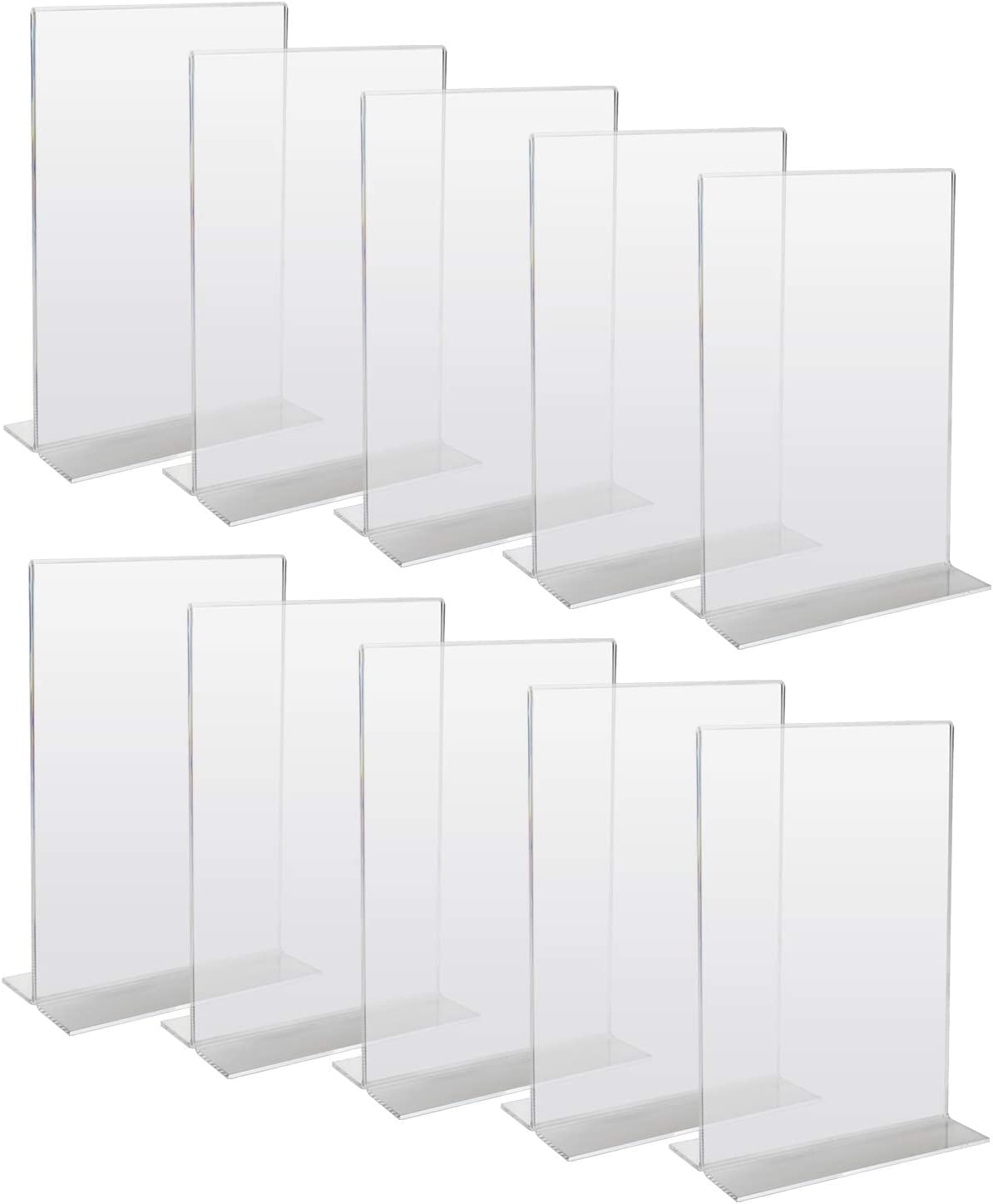 HMF 10x Acryl Tischaufsteller gerade DIN A4 Hochformat