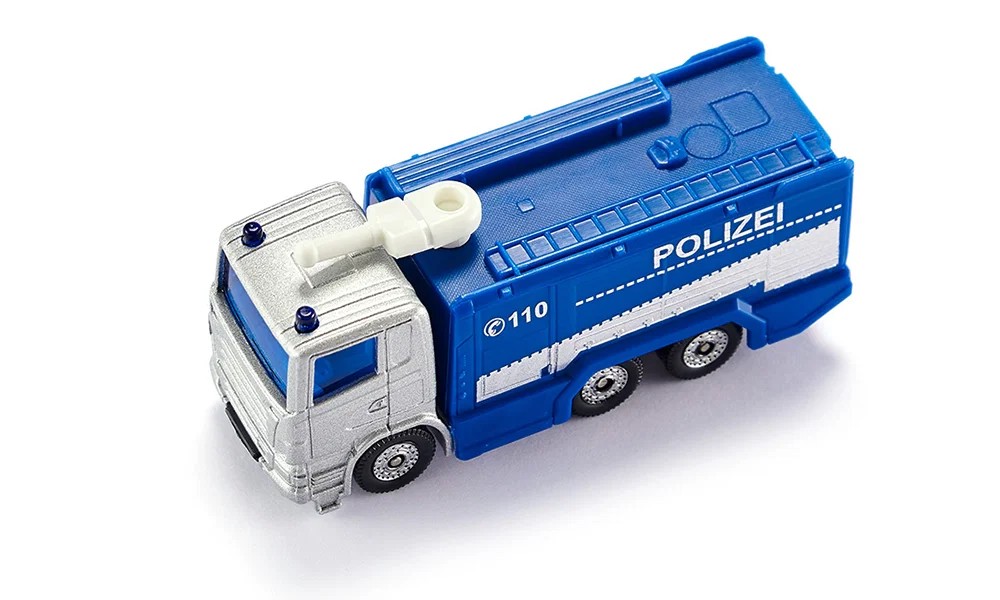 polizeiauto, spielzeugfahrzeug, blau-weiß, sirene, miniatur