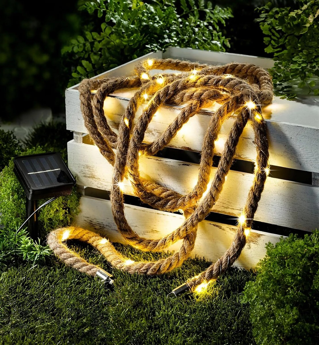 Weltbild Solar-Lichterkette Seil 60 LEDs ca.400 cm lang