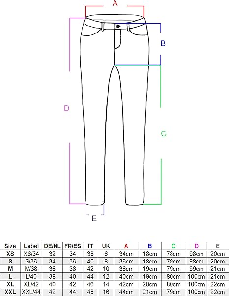 Fraternel Damen Jeans Hosen Bootcut Hüftjeans Schlaghose Gr. 40/L