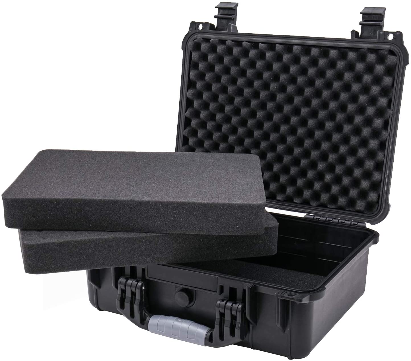 HMF Outdoor-Fotokoffer Waffenkoffer mit Rasterschaumstoff L41cm #2707