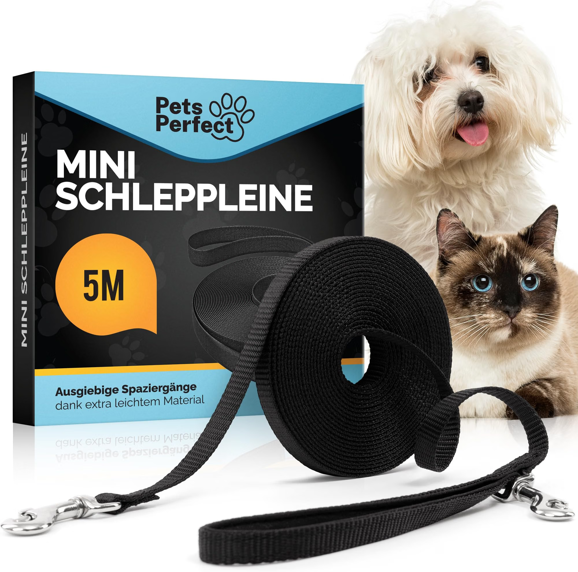 Leine, Hundeleine, Katzengleiter, 5 m, Nylon