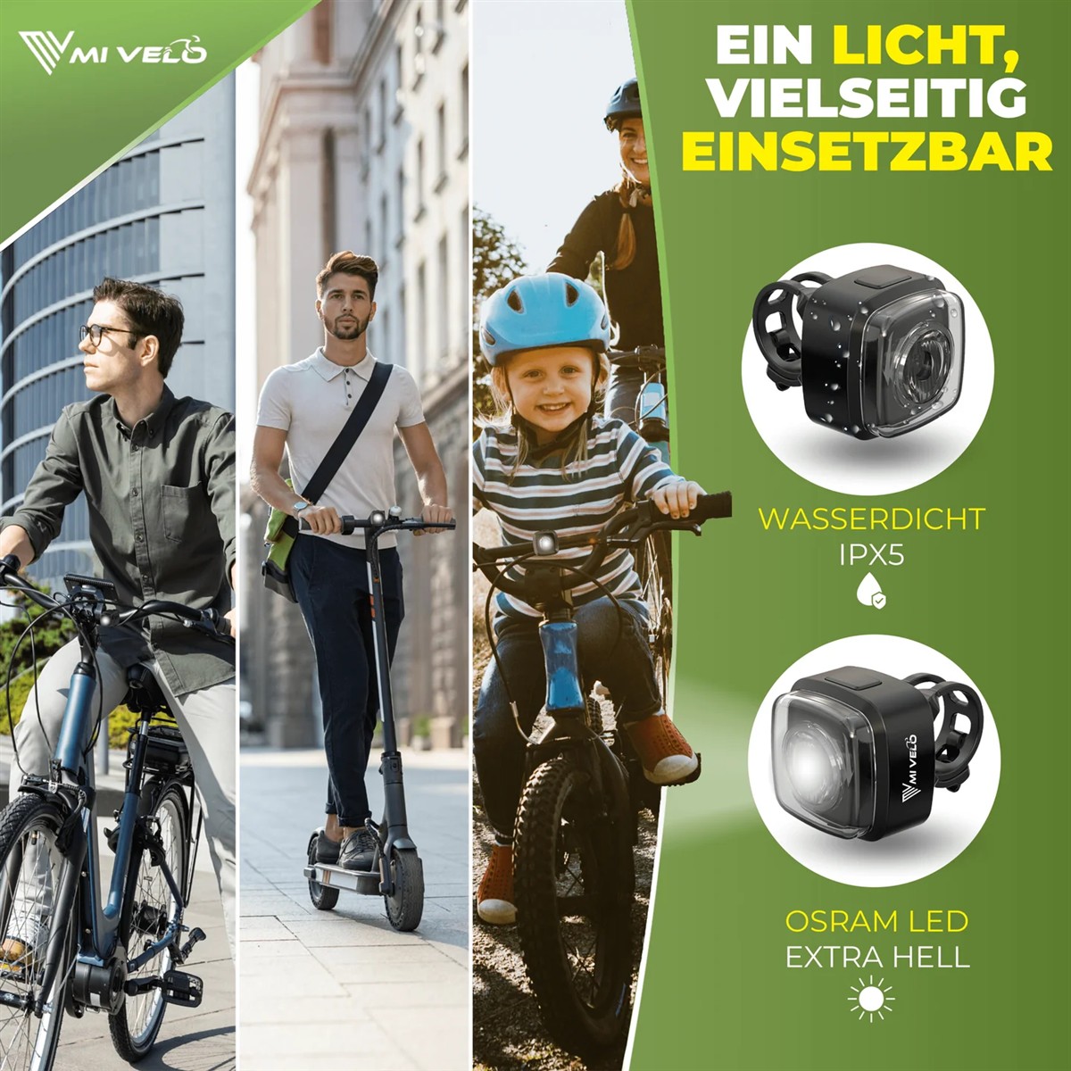 Fahrradbeleuchtung, IPX5, Wasserdicht, LED-Lampe, Headlight-Komponente