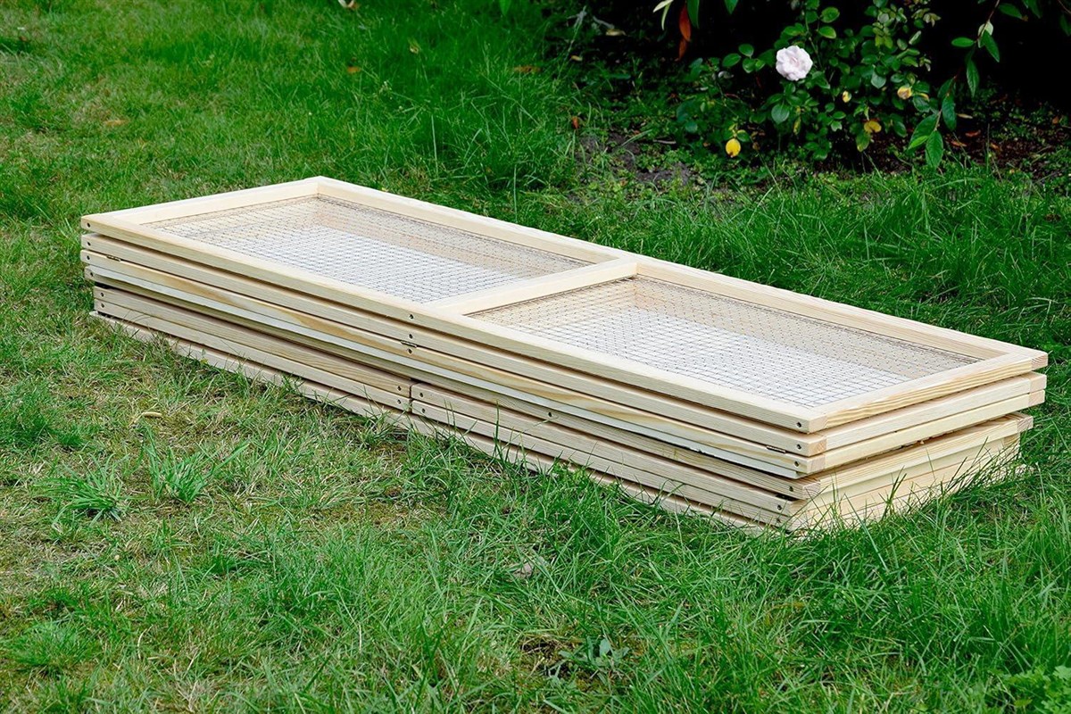 Holzkiste, Käfigboden, Gittereinlage, Brettrahmen, Holzrahmen
