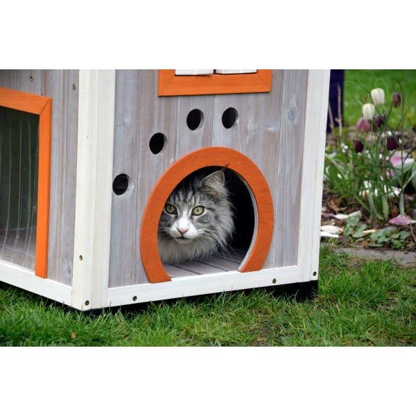 Dobar Katzenhaus aus Holz Fancy Cat