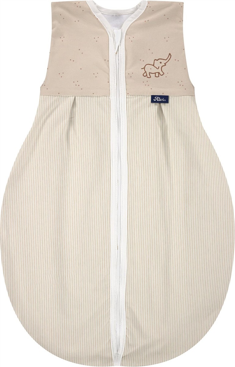 Schlafsack, Babyschlafsack, Bezug, Elefant Muster, Reißverschluss
