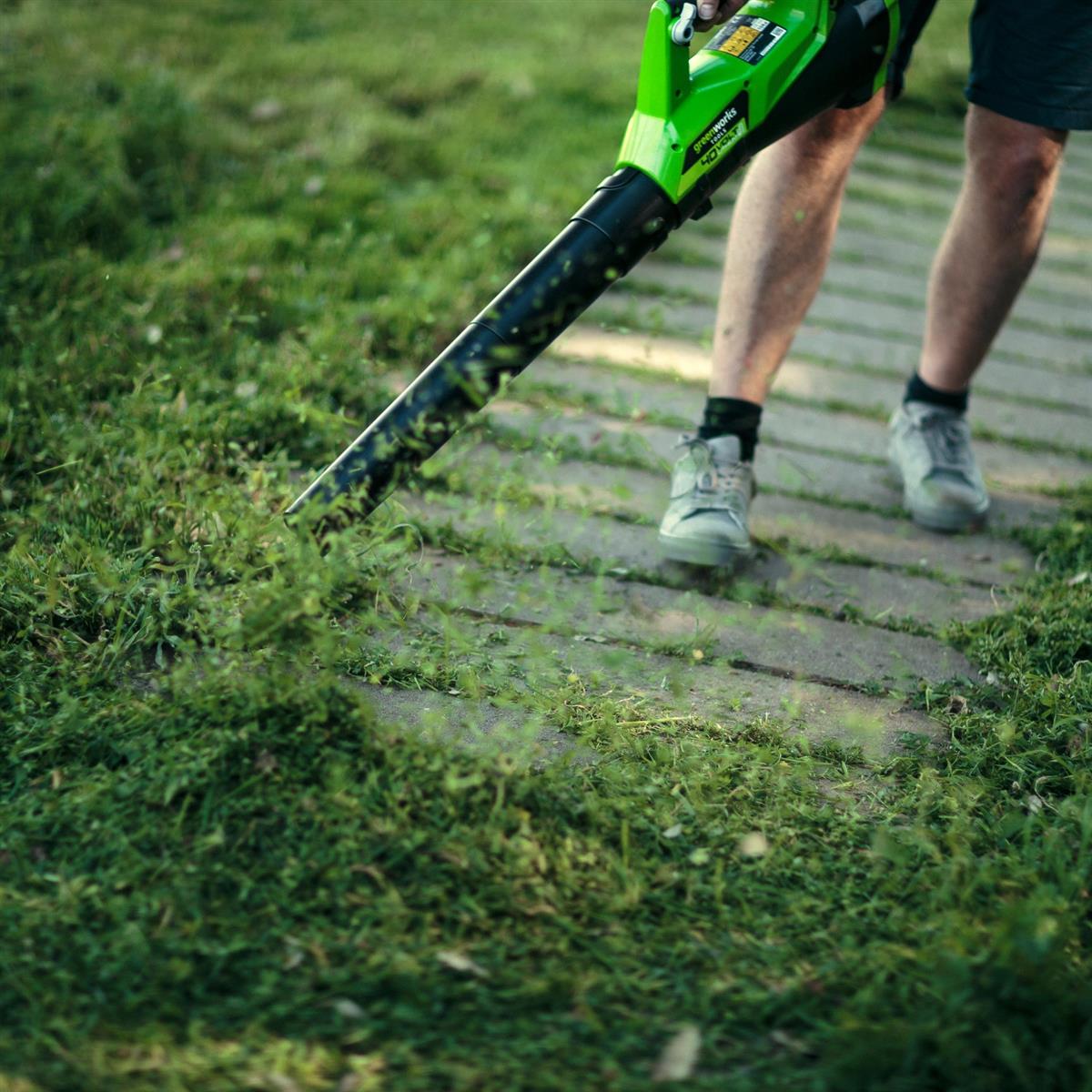 Greenworks Akku Laubbläser G40AB 40 V Solo ohne Akku und Ladegerät