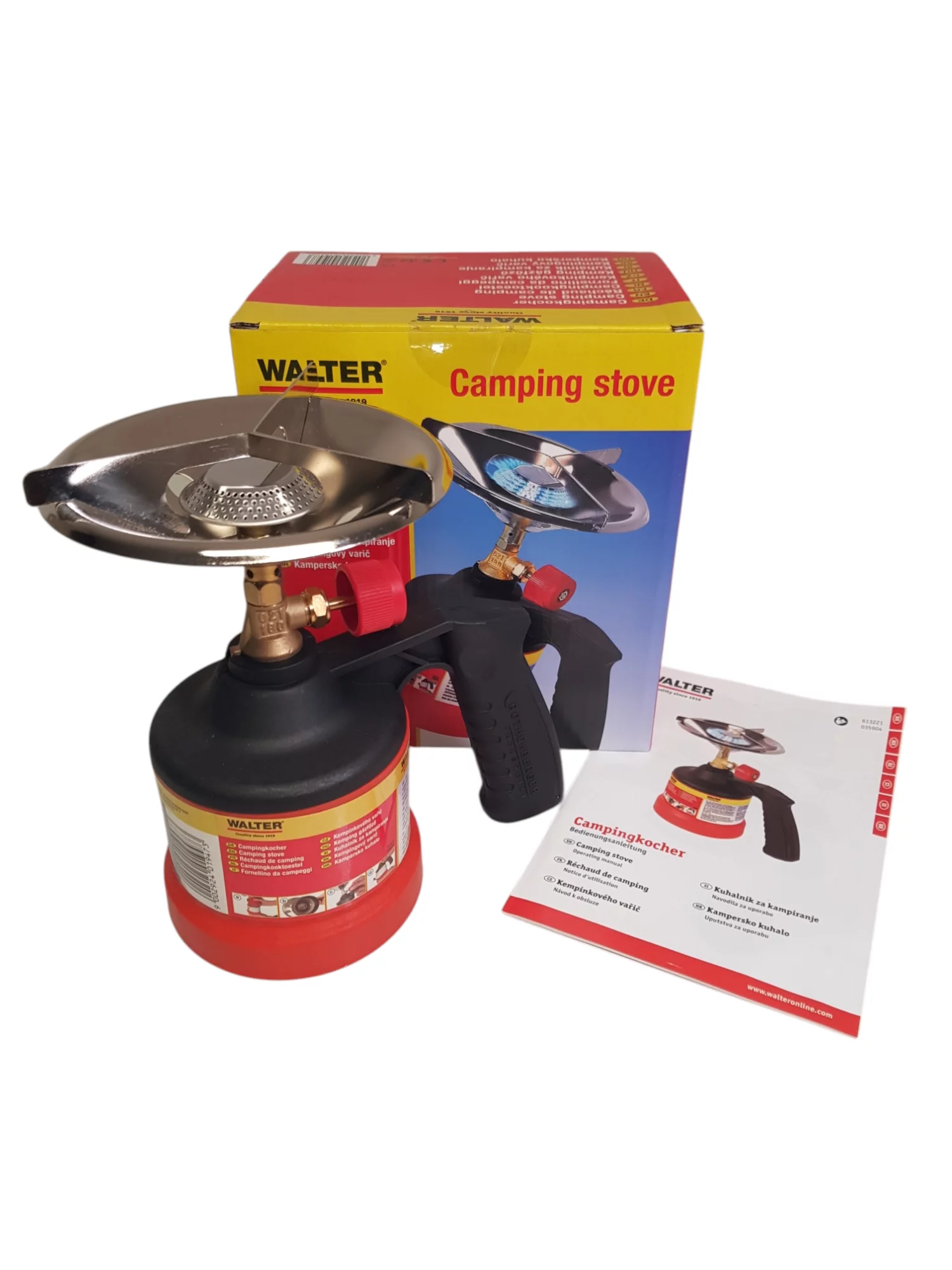 WALTER Campingkocher Gaskocher kompakt Outdoor Camping