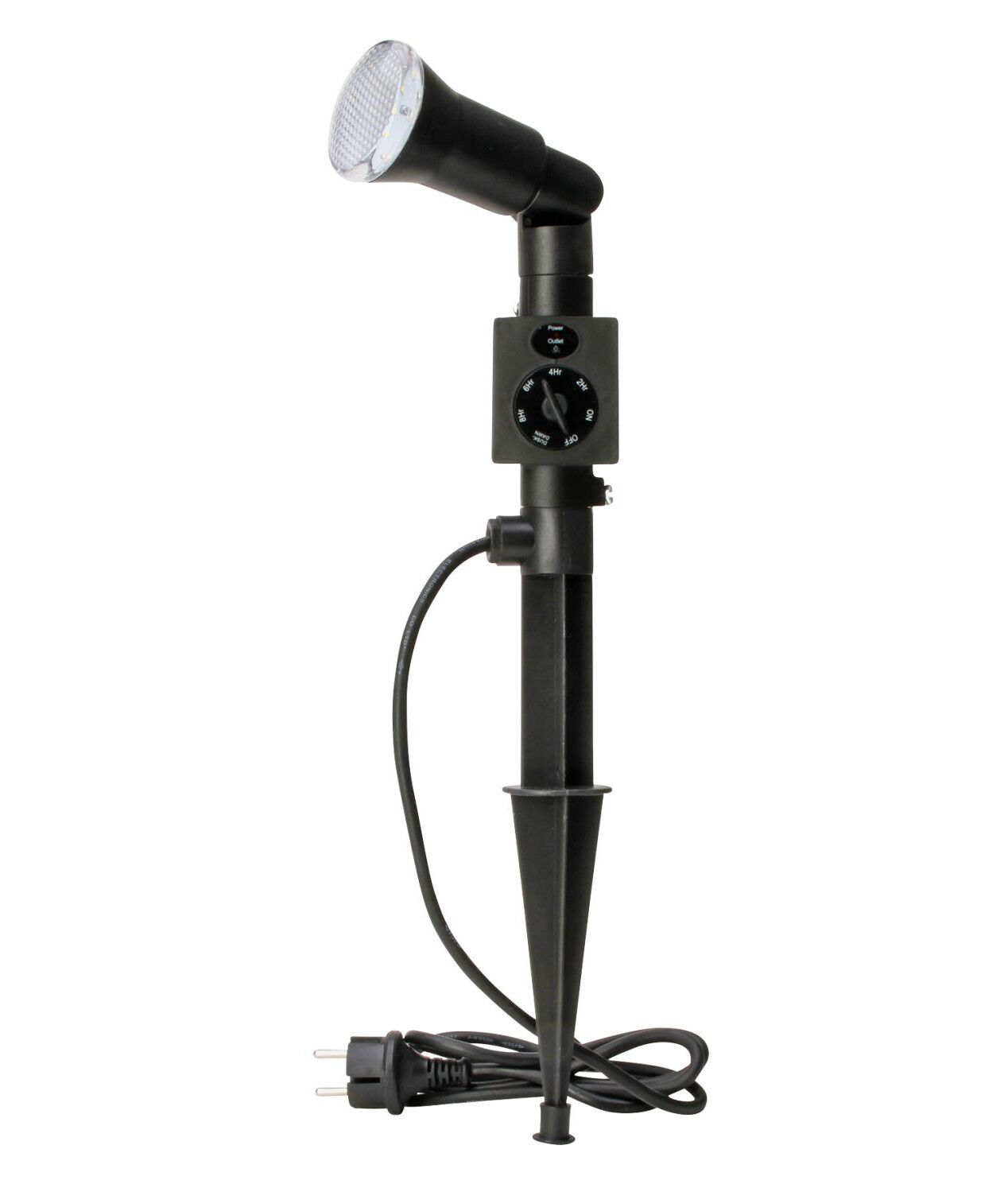 Kopp LED Gartenspot Erdspieß schwarz Count-Down Dämmerungsschalter