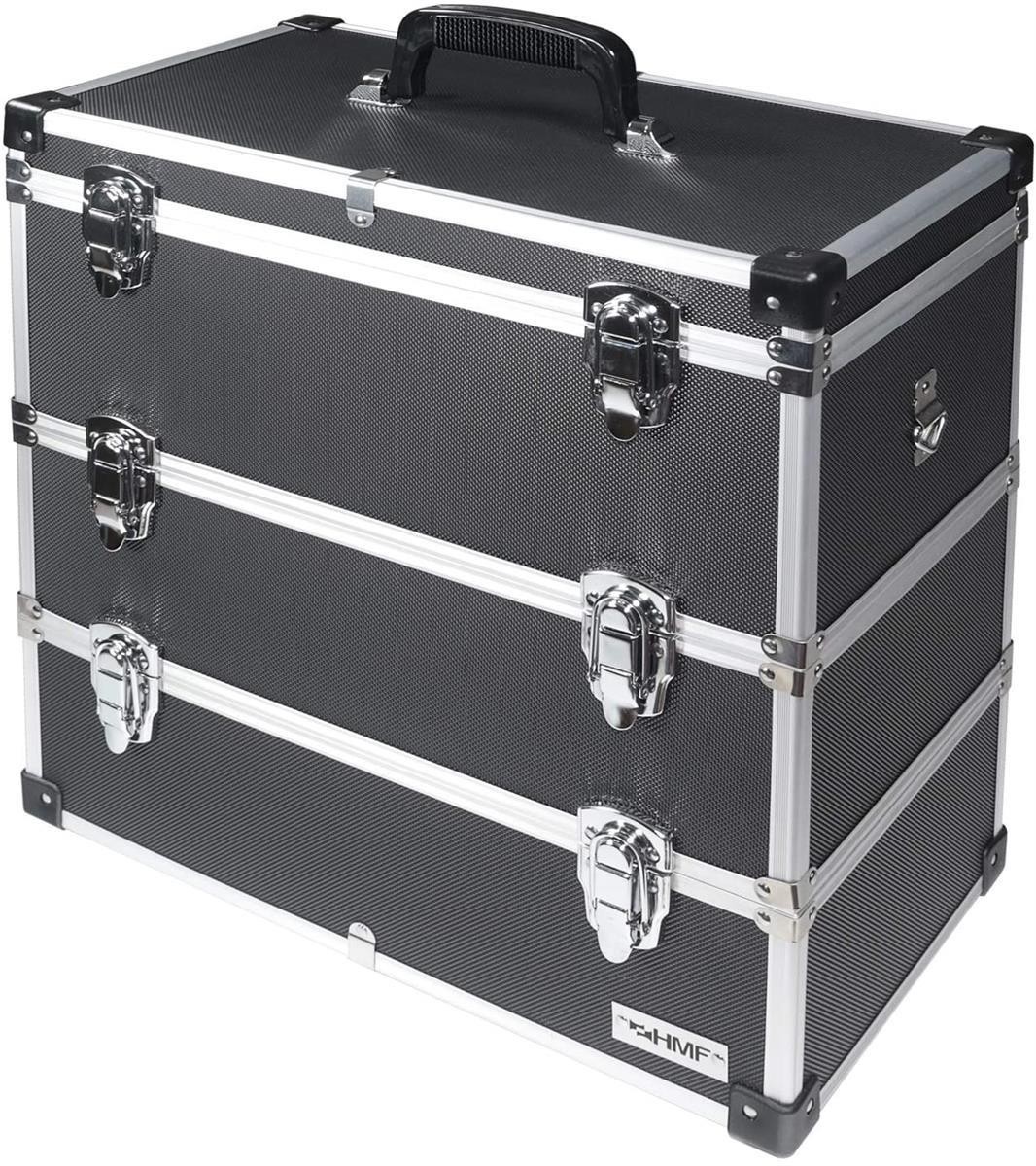 Koffer, Aufbewahrungskoffer, Aluminiumrahmen, Schottverschluss, Deckelbox