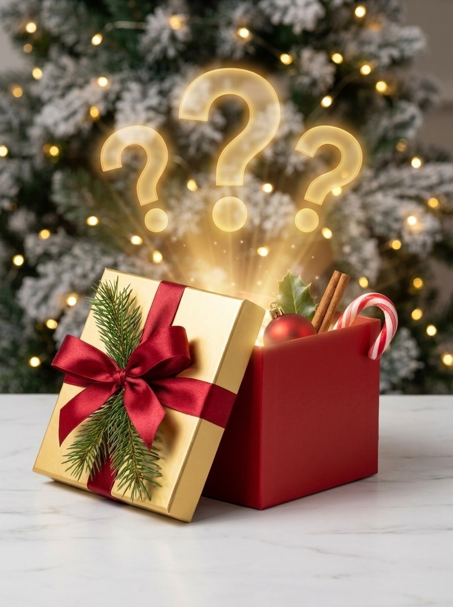 Geschenkverpackung, Goldene box, Rot pouch, Weihnachtsdeko, Zimtstange