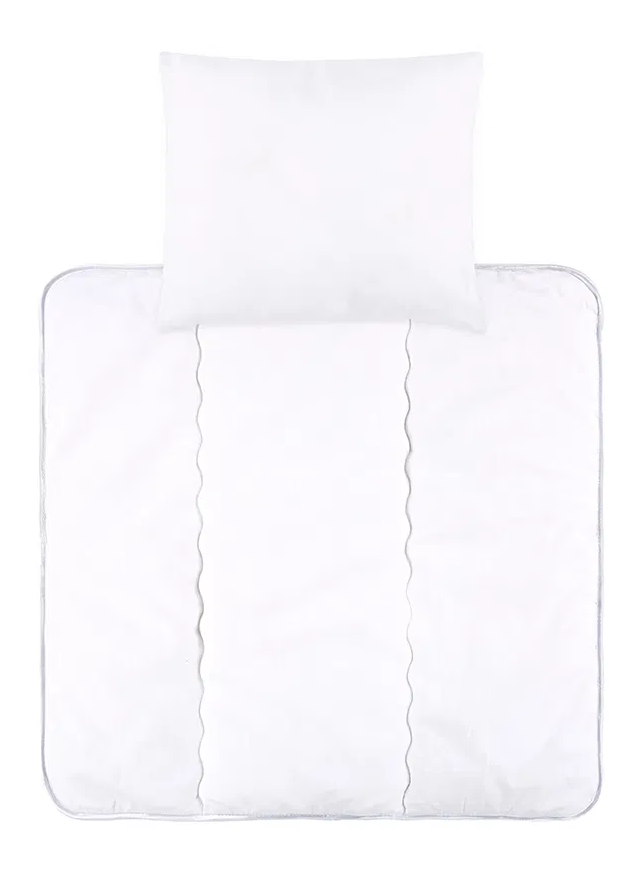 ALVI 93301 Bettdecke und Kissen Set Thermovlies Kunstfaser 80 x 80 cm + 35 x 40 cm