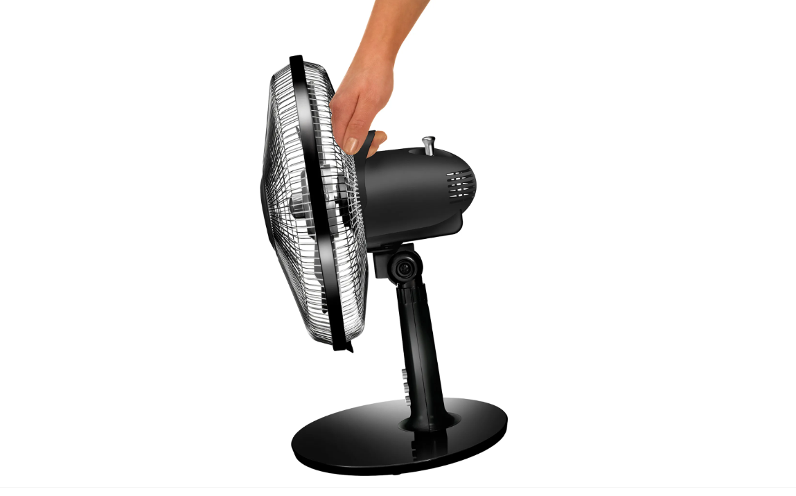 Unold Silverline Tischventilator 25 cm Schwarz/Silber 25 W mit Tragegriff