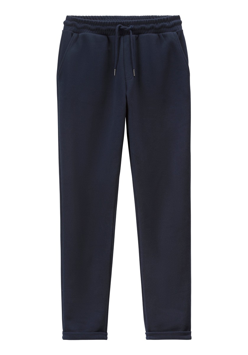 Jogginghose, Sweatpants, Navy, Kordelzug, ElastischerBund