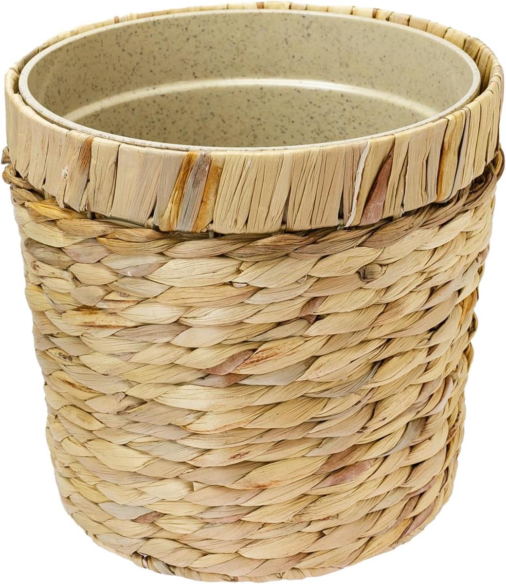 HMF Blumentopf rund Ø 25 cm geflochten