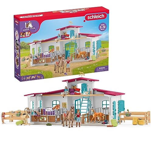 Schleich 42567 HORSE CLUB Reiterhof Pferdestall Spielset Pferde Tierfiguren