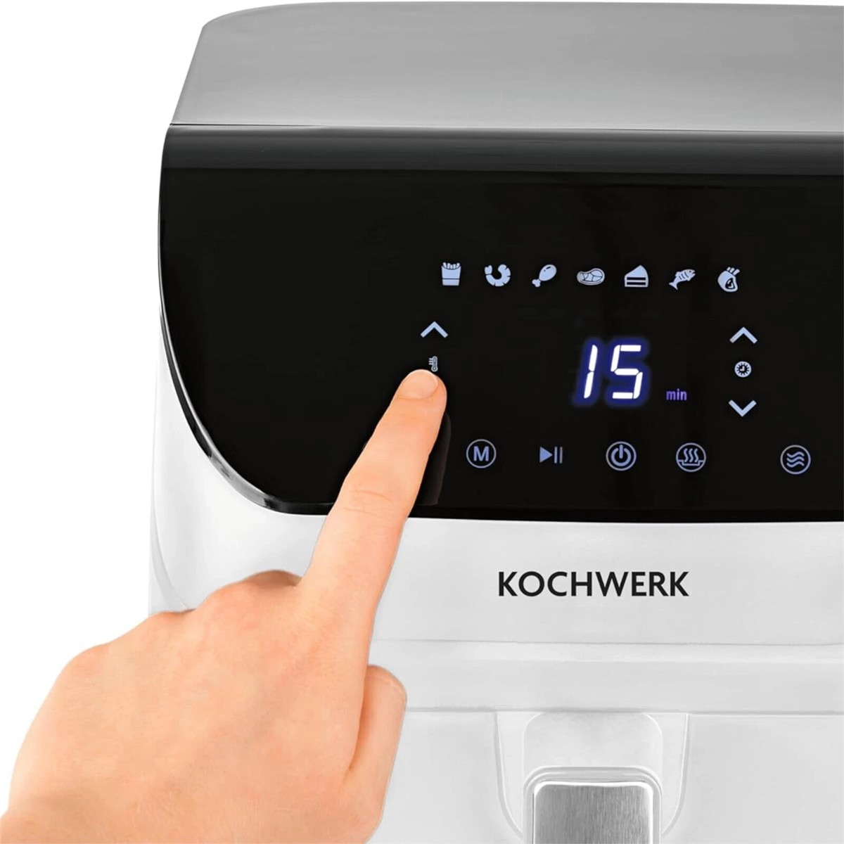Rachs KOCHWERK Digitale Heißluftfritteuse 4L Airfryer mit Touchscreen