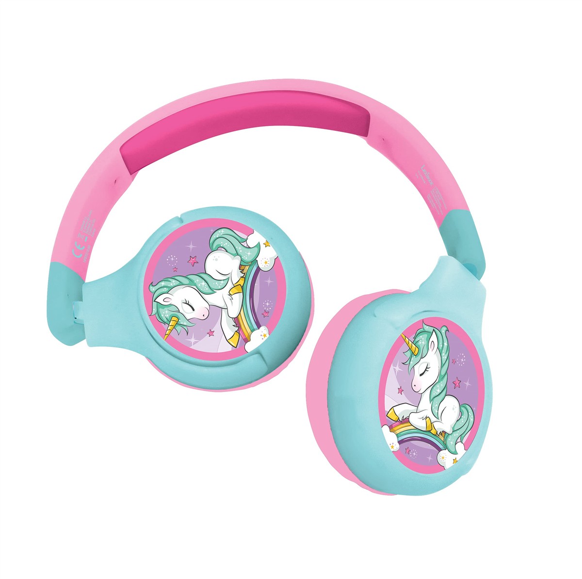 Kopfhörer, Einhorn, Kinder, Pink, Blau