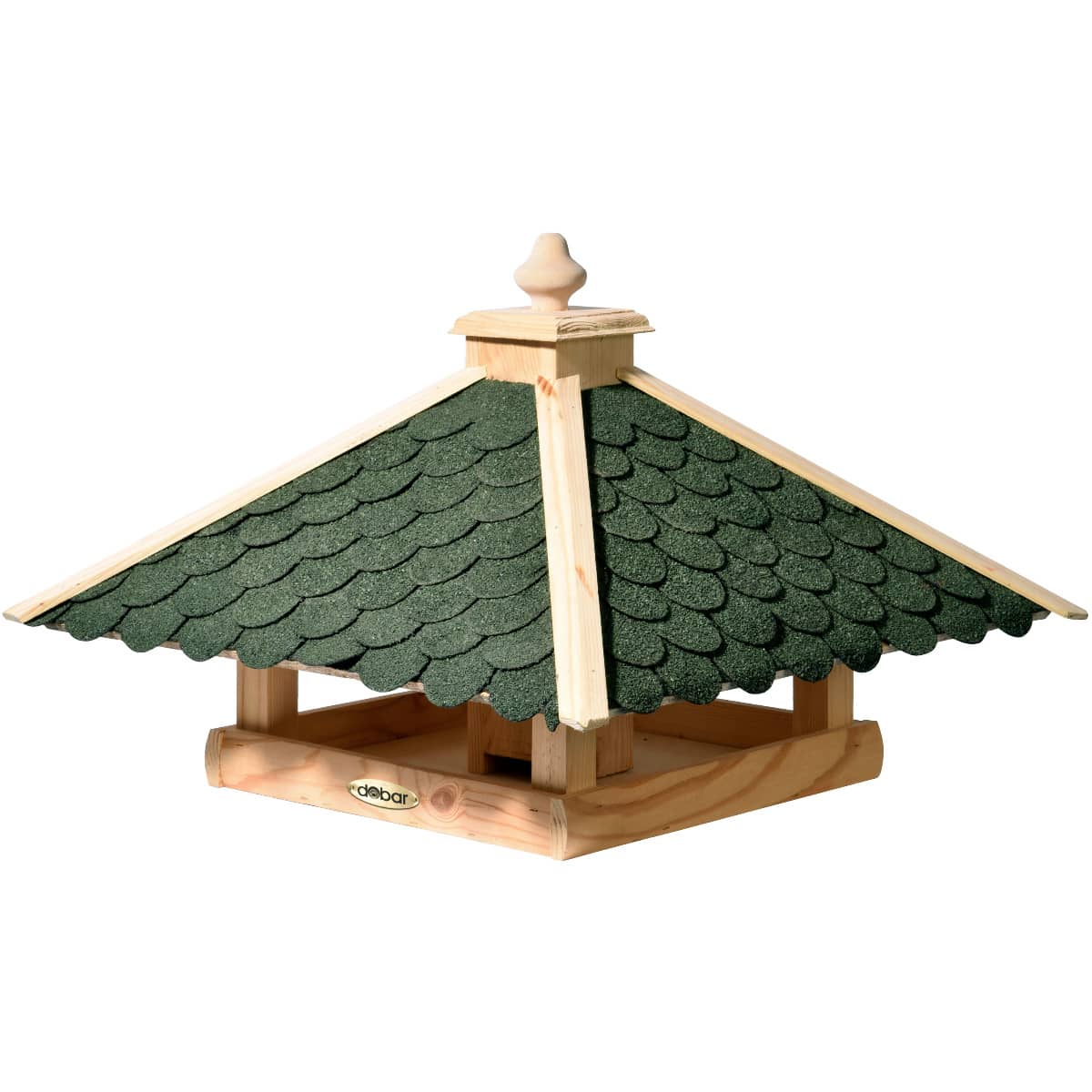 Vogeltränke, Vogelhaus, Holz, Vogelfutterhaus, Grünes Dach