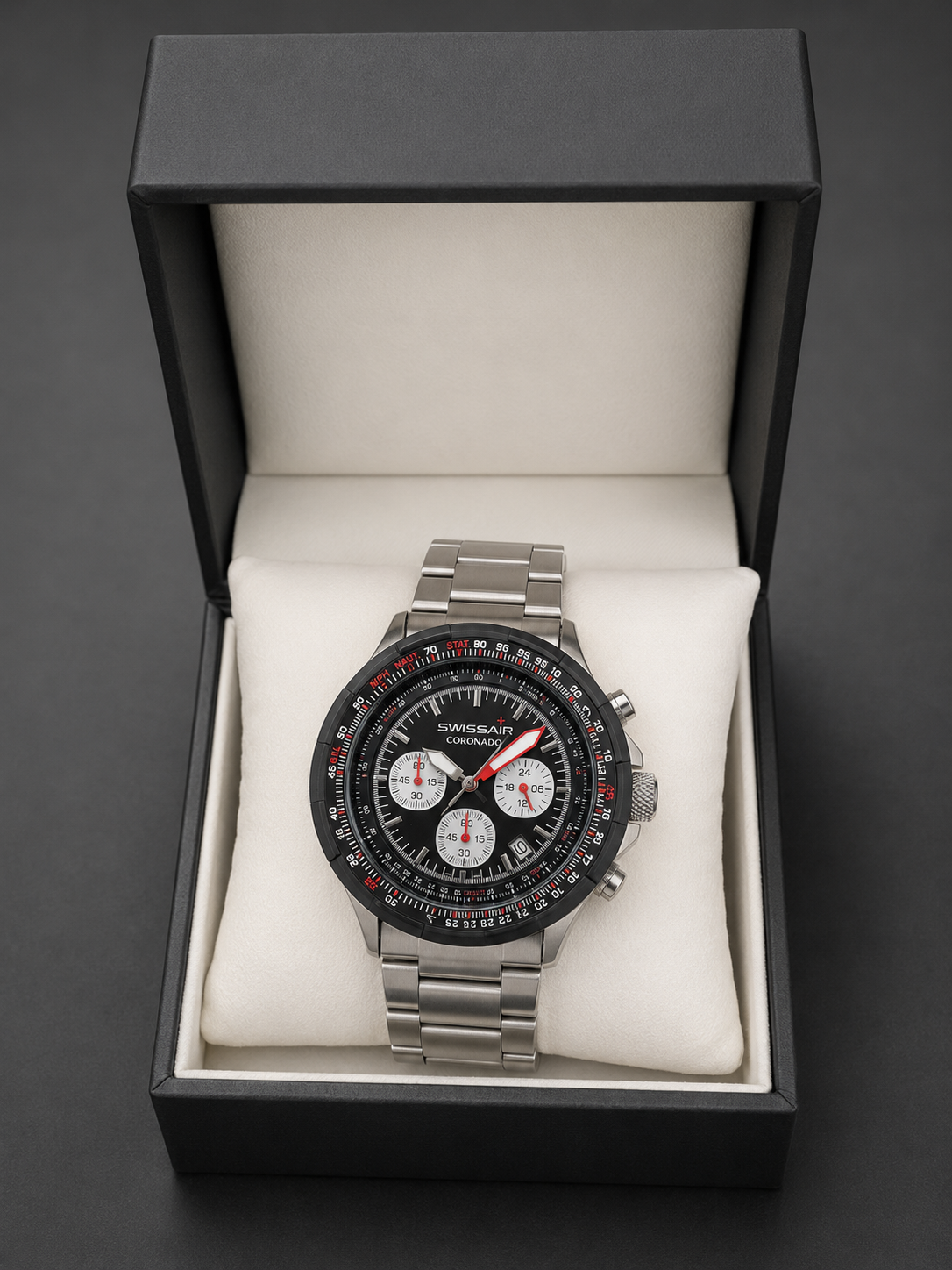 Swissair „Coronado“ Sammleruhr – Bradford Exchange (Pilotenuhren-Look, limitiert)
