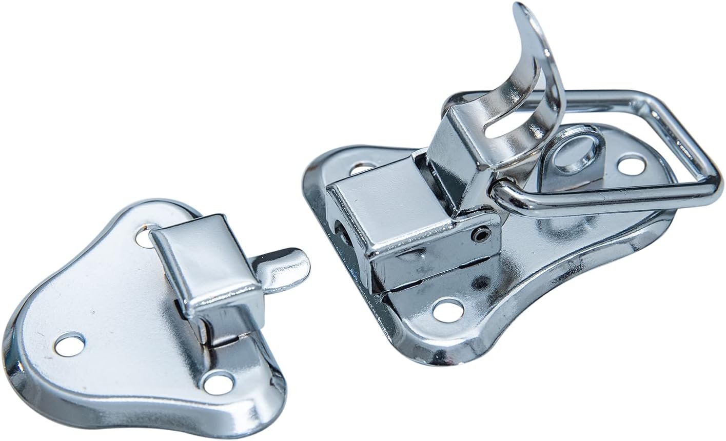 HMF Spannverschluss mit Schlossöse 2 Stück 50 x 95 mm Silber verzinkt