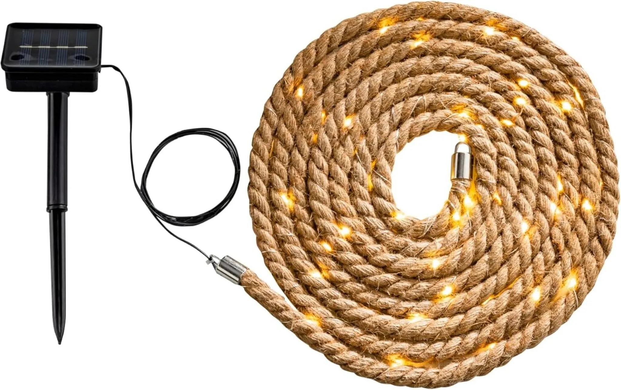 Weltbild Solar-Lichterkette Seil 60 LEDs ca.400 cm lang
