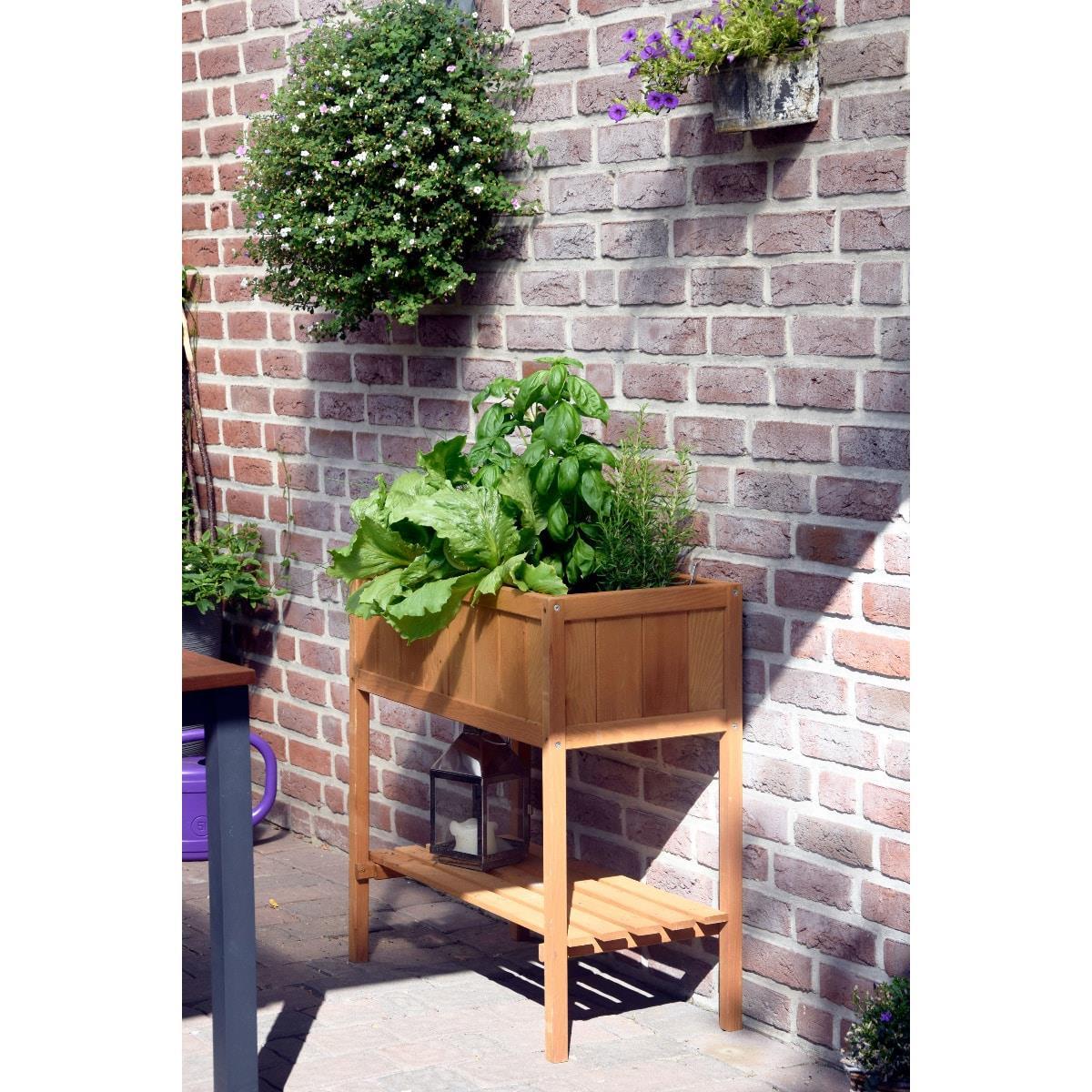 Dobar Hochbeet mit Ablage Pflanzbeet