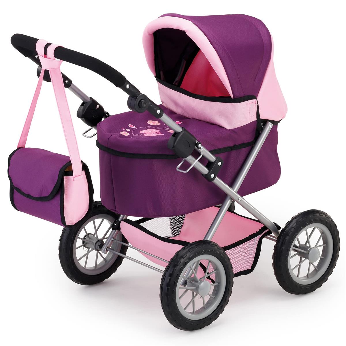 Bayer Design 13057 - Puppenwagen Trendy, pflaume, ?67 x 67 x 41 cm