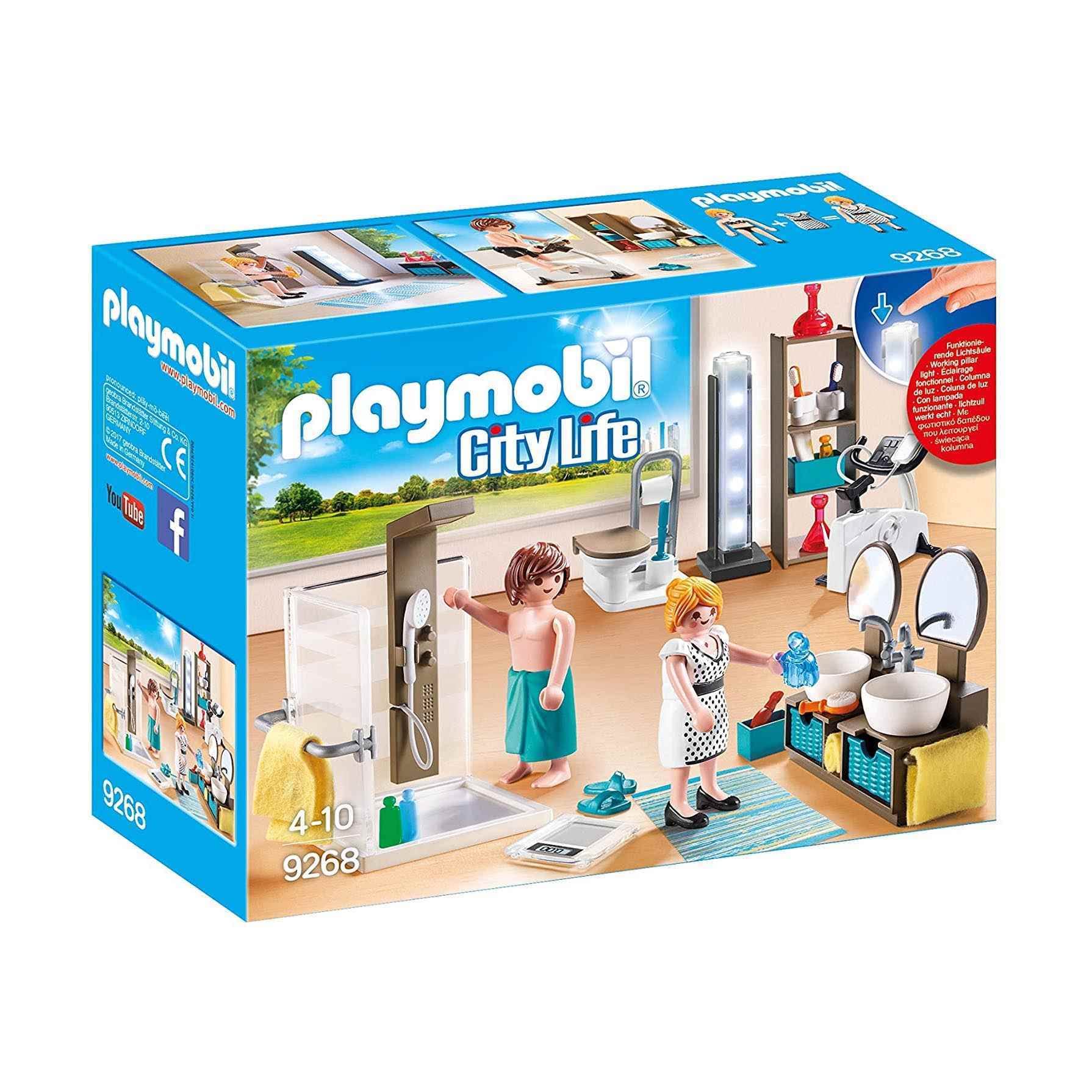 PLAYMOBIL City Life 9268 Badezimmer Mit Lichteffekten Spielzeug