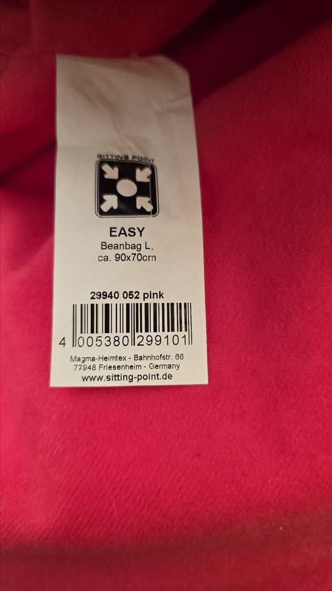 pink, Stoff, Etikett, Beanbag, Easy
