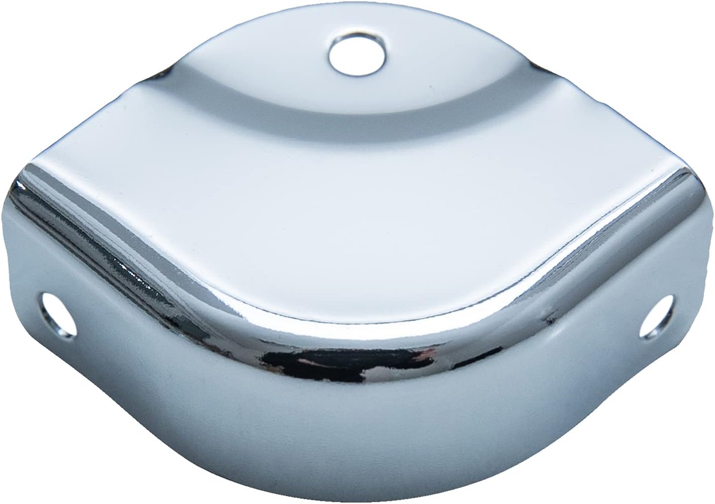 HMF Runder Eckenschutz aus Metall für Koffer 8 Stück 32 x 32 x 14 mm Silber verzinkt