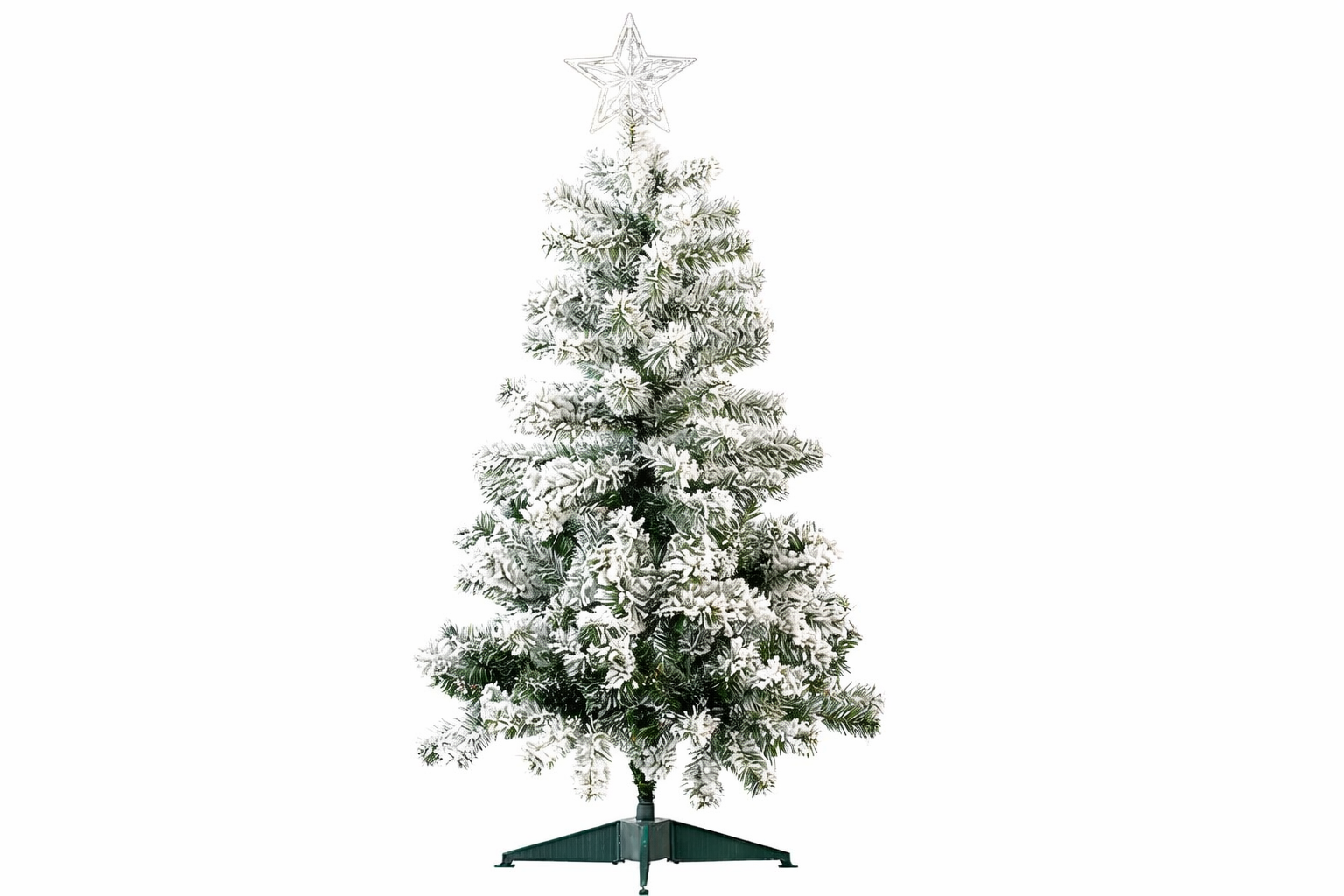 Tannenbaum beleuchtet mit Schnee 60 cm