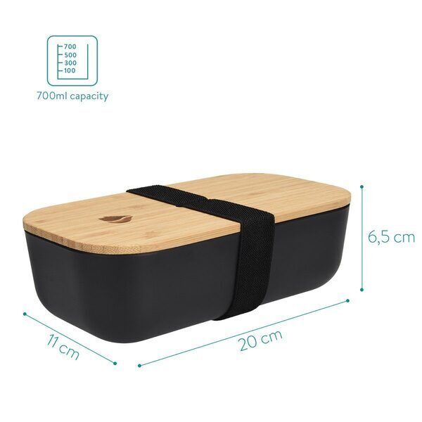 Lunchbox Bento Box mit Bambus Deckel  700ml