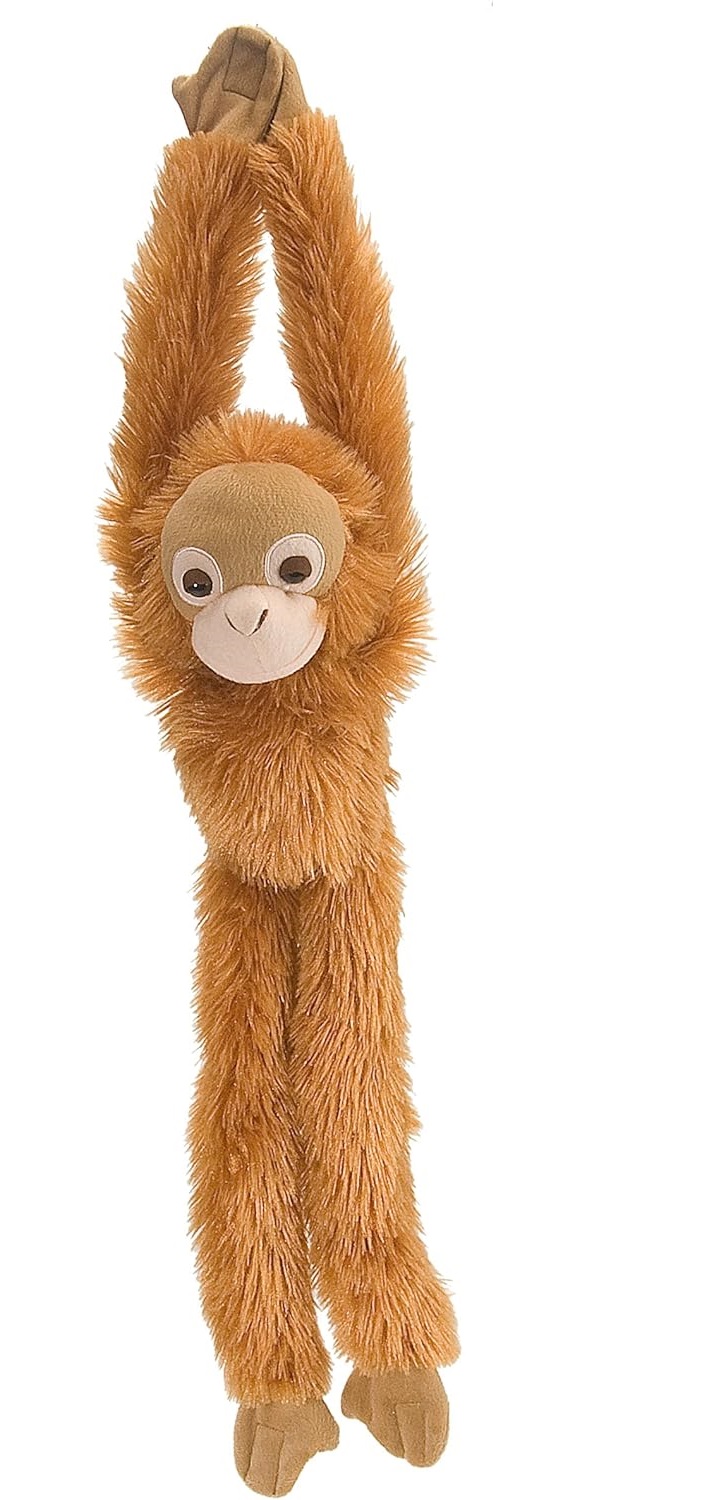 Wild Republic 15254 Hanging Monkey Orang Utan Plüsch Affe 51 cm Kuscheltier