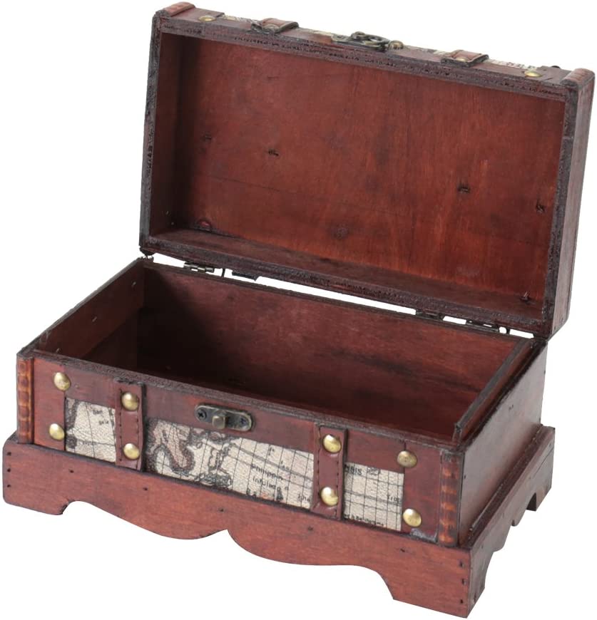 HMF Schatztruhe Holz Amerika klein