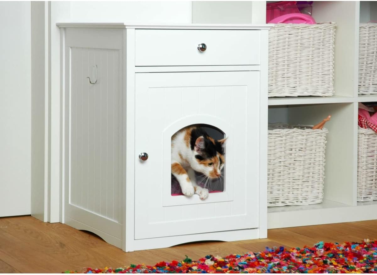 dobar Katzenschrank Mohrle Katzenhöhle Katzenklo Katzenmöbel Katzentoiletten Katzenkommode