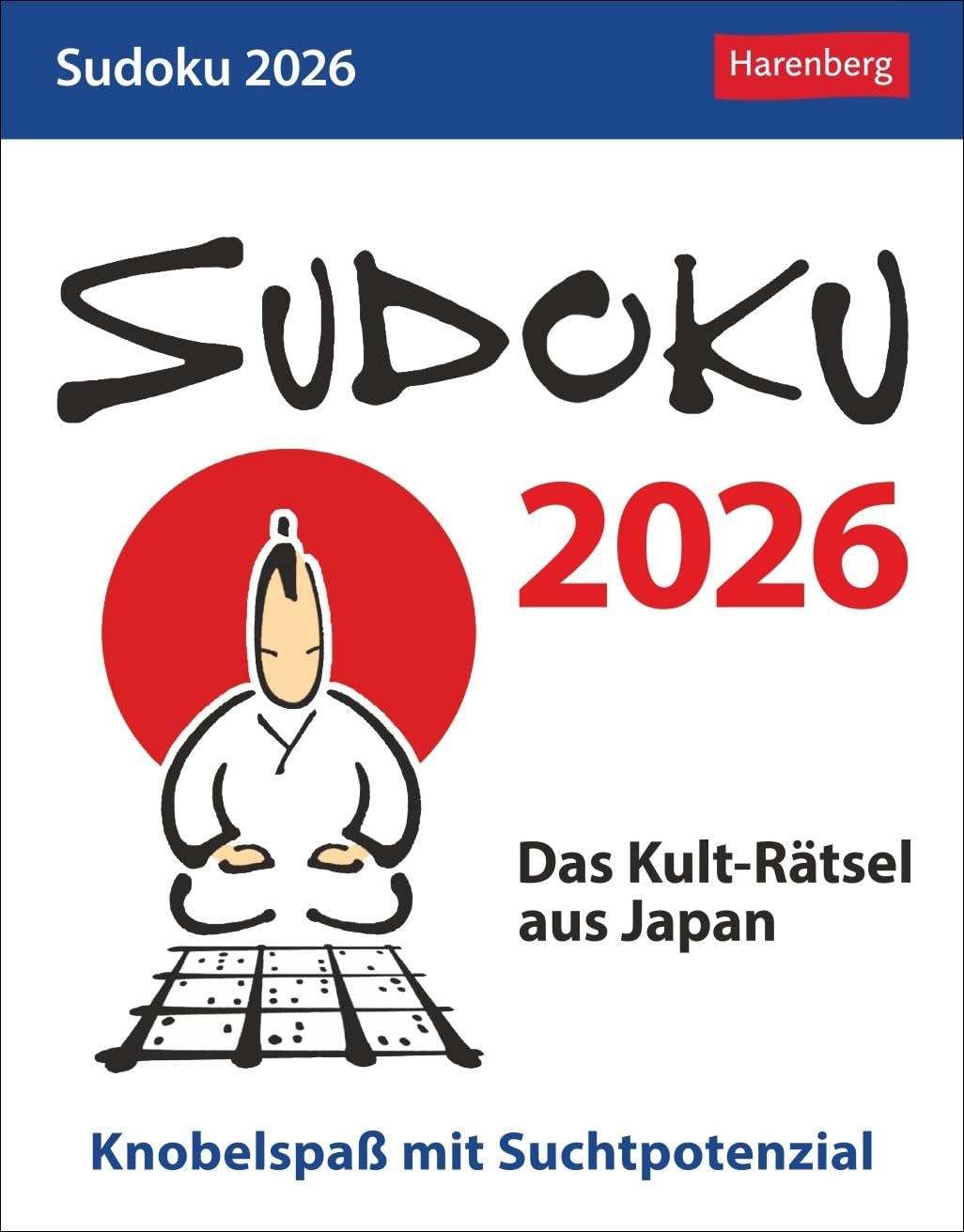 Sudoku Tagesabreißkalender 2026 - Das Kult-Rätsel aus Japan: mit täglichen Rätseln. Tageskalender zum Abreißen für Rätselfreunde. Aufstellkalender ... für jeden Tag Krüger, Stefan