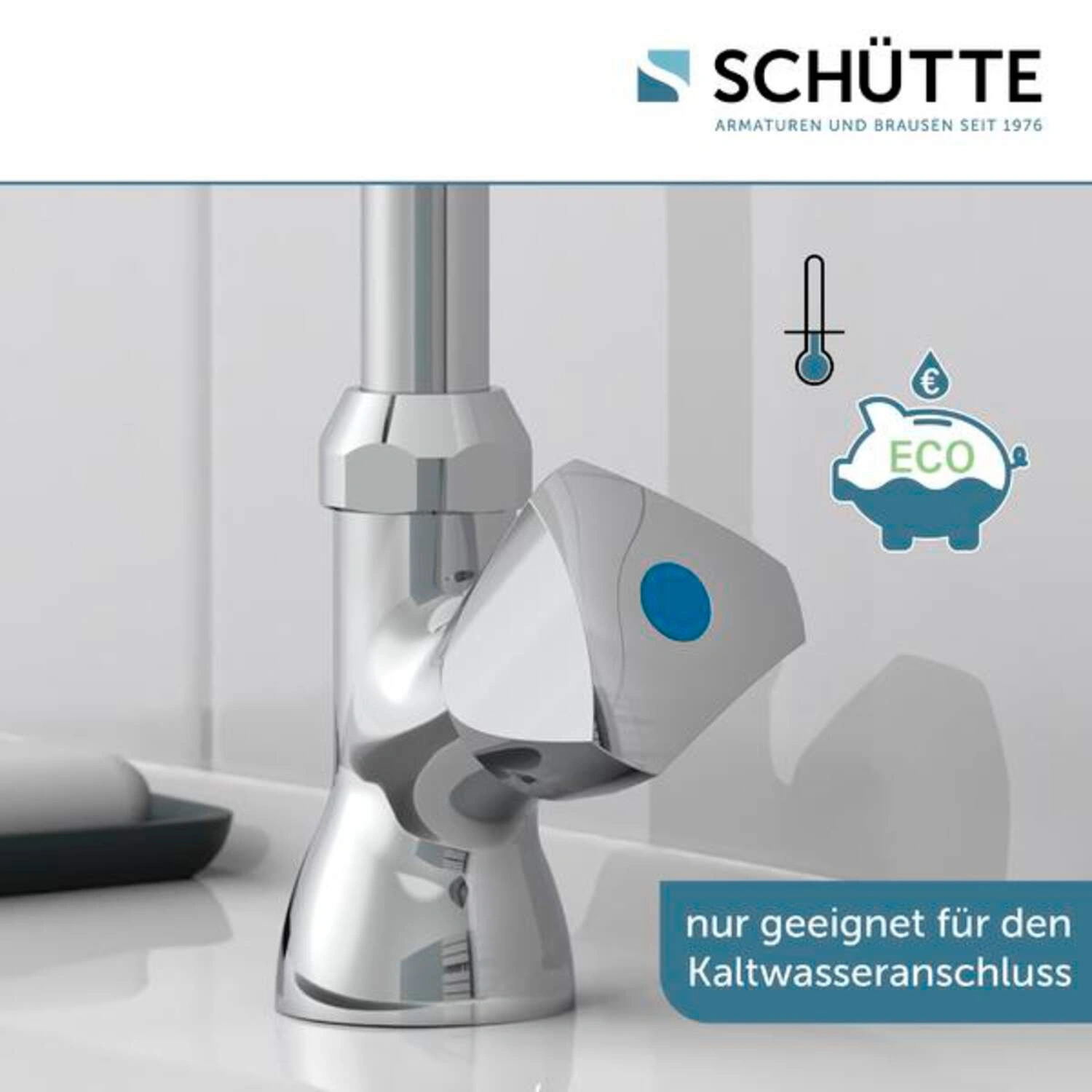 Schütte 37970 Schwenkventil CARNEO 1/2" Kaltwasserarmatur Messing chromfarben