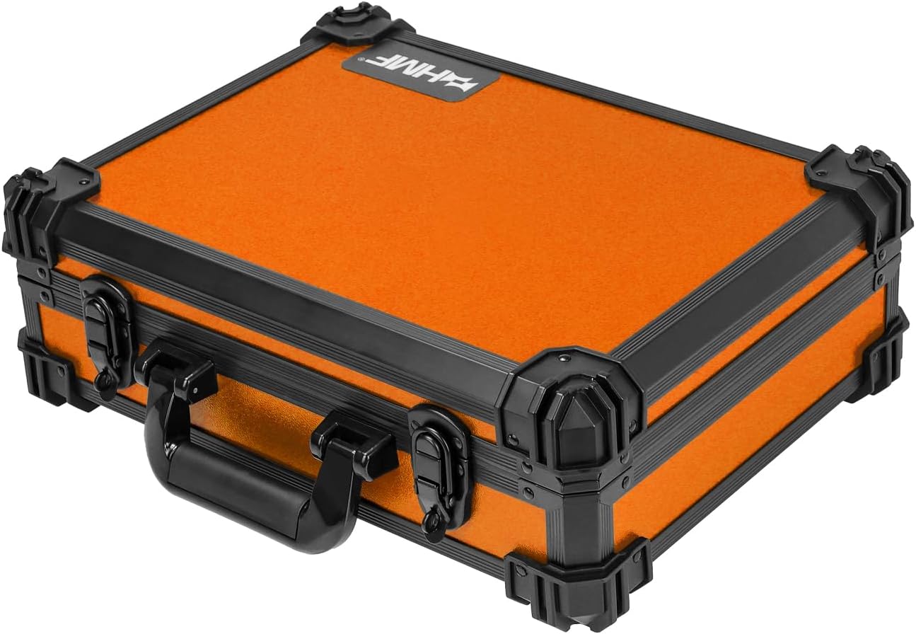 Transportkoffer mit Rasterschaumstoff Universalkoffer 39 x 29 x 12 cm Orange