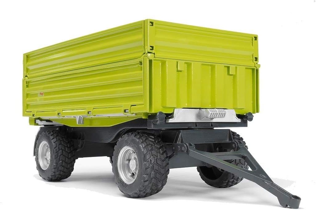 Bruder 02203 Fliegl 3 Seitenkipper mit Aufsteckbordwand Kippanhänger Transportanhänger Bordwandanhänger Muldenkipper Traktorzubehör Landwirtschaft Bauernhof 1:16