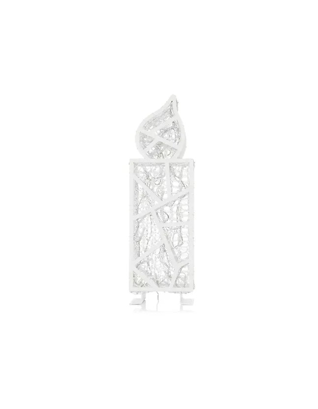 LUMIDA Xmas Design Dekokerze Acryl Fensterdeko Tischdeko Weihnachten weiß