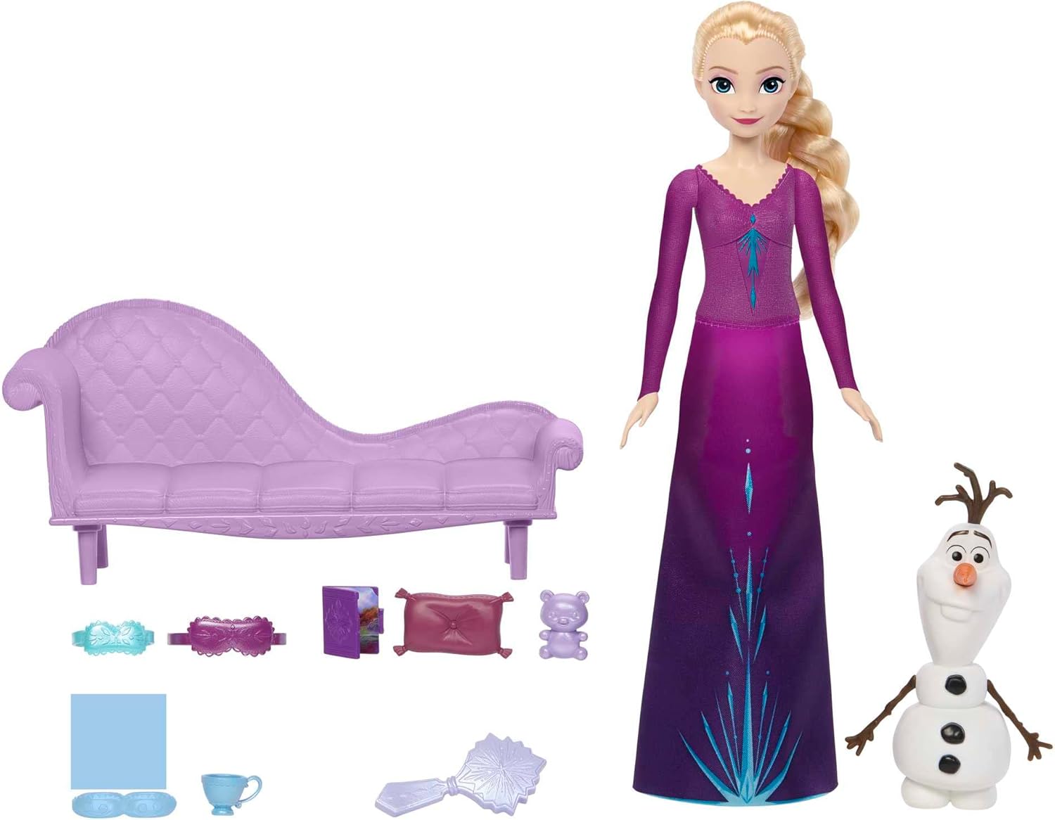 Disney FROZEN Schneeträume - Elsa und Olaf im 8-teiligen Schlafenszeit Set