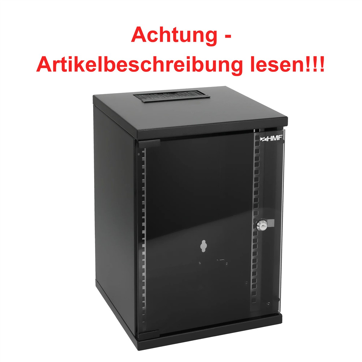 Schaltschrank, Kabelschrank, Netzwerkschrank, Glasfront, Schloss