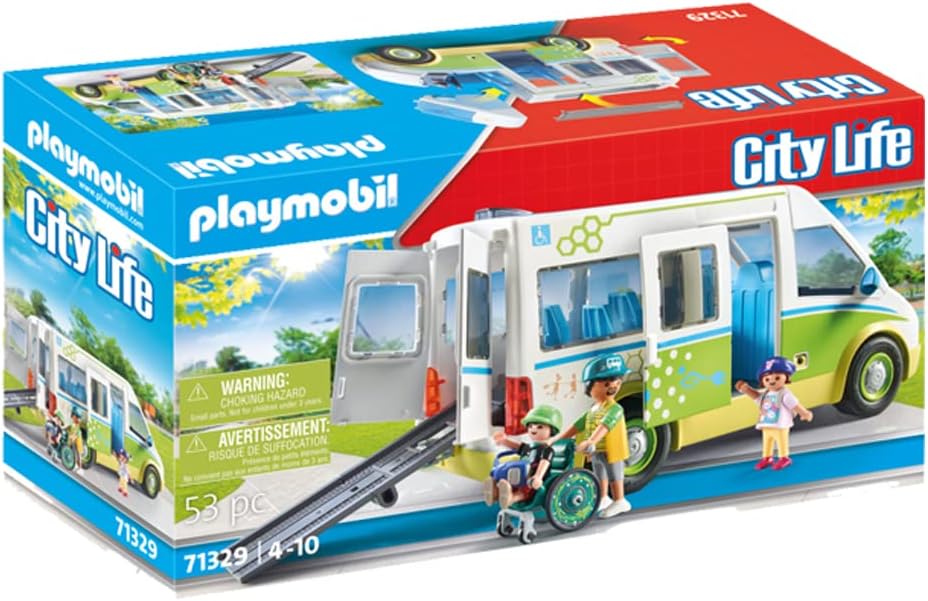 PLAYMOBIL 71329 City Life Schulbus mit Schiebetür Spielzeug