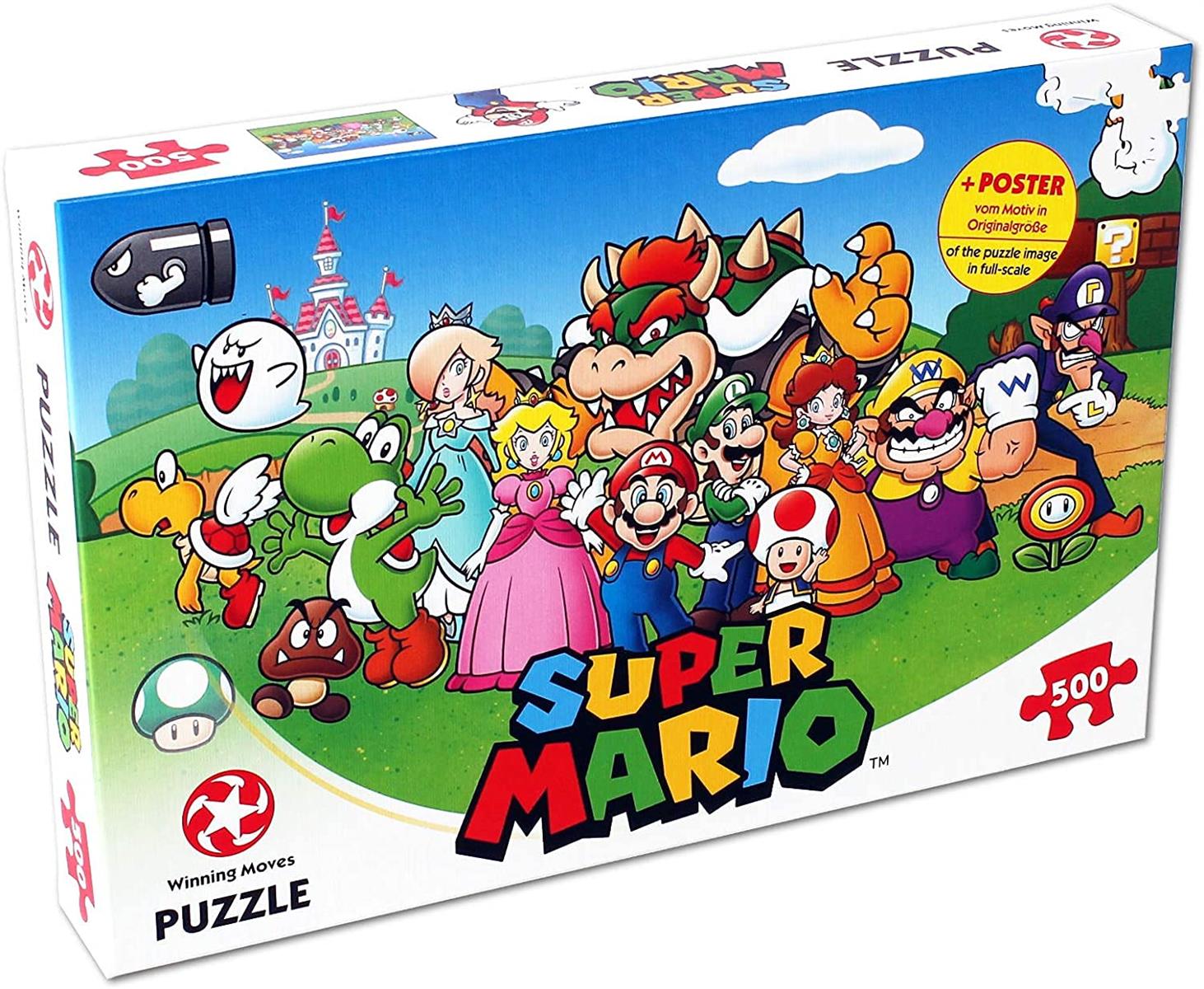 Winning Moves - Puzzle (500 Teile) - Super Mario & Friends - Super Mario Merchandise - Alter 10+