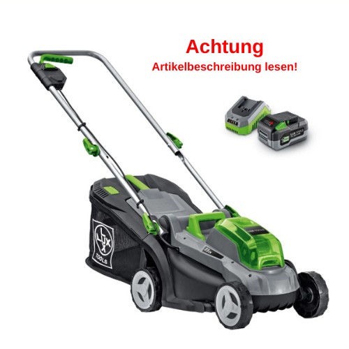 Gartenmäher, Akku-Mäher, LITHIUM-Ionen, 3-in-1, Grasfangbox