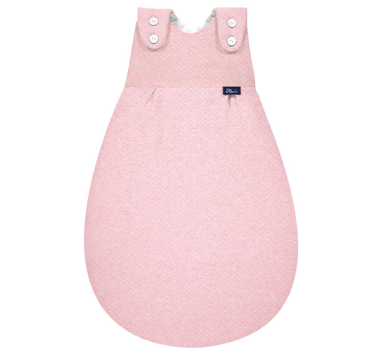Alvi 438230452 Baby Mäxchen Außensack quilt rose/Ganzjahresschlafsack mitwachsend Babyschlafsack Alvi Kinderschlafsack